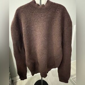 Aimé Leon Dore Men's 100% Wool Original Sweater XL Dark Brown Warm Winter Heavy